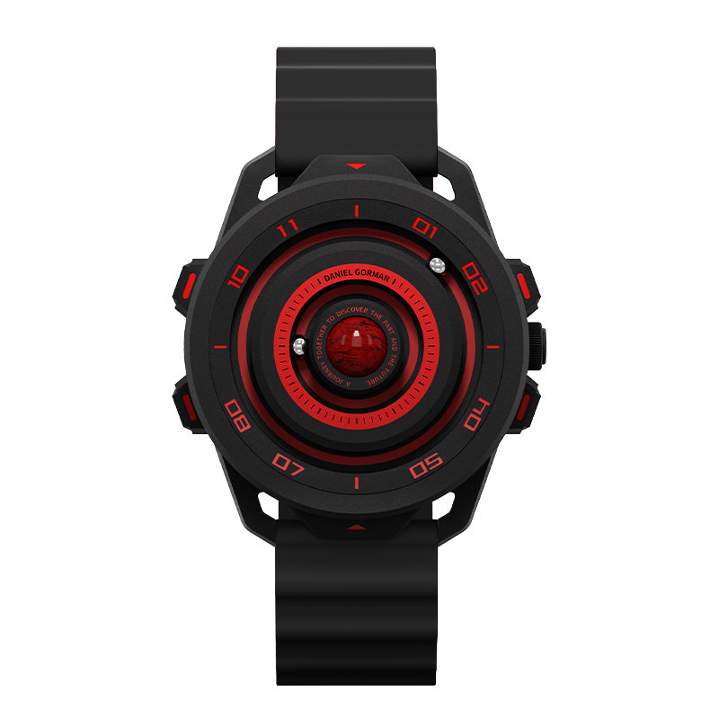 Daniel Gorman Planet Series Quartz Gravity watch featuring orbital lume design and futuristic planetary-inspired aesthetics.