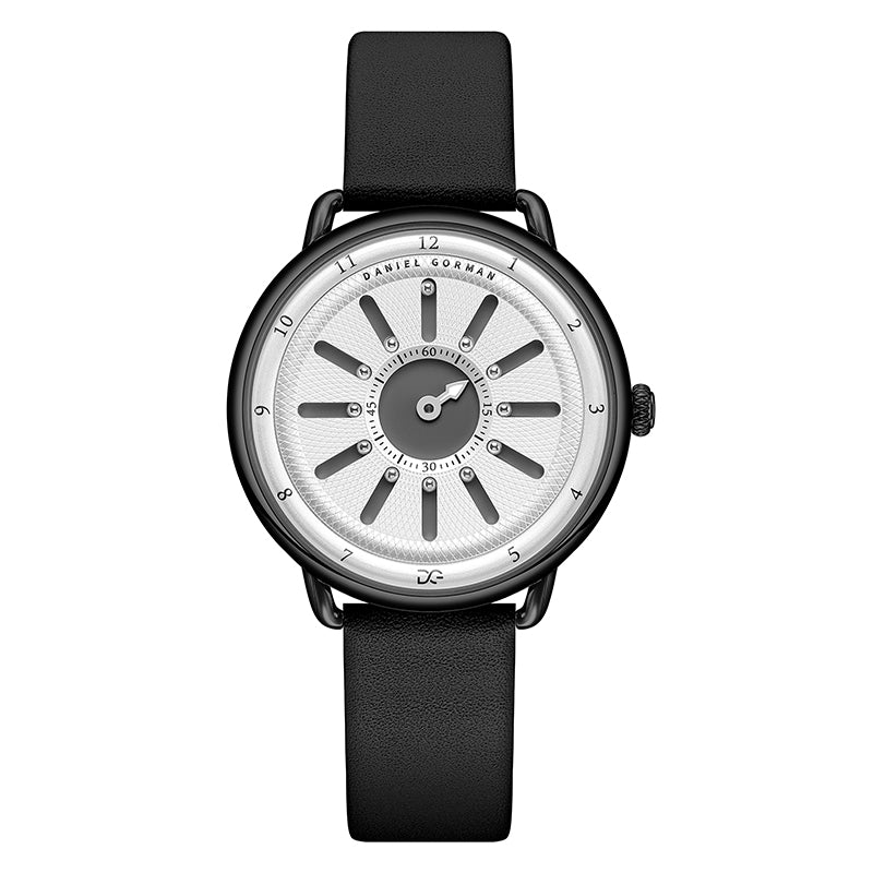 Daniel Gorman Gravity Series watch featuring a magnetic steel ball time display and futuristic design.