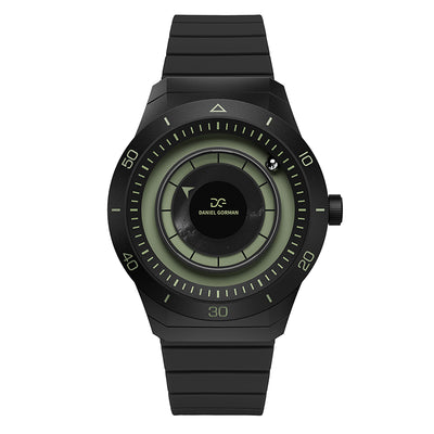 Daniel Gorman Sparkling Galaxy Series Quartz Gravity 2077 watch featuring a cosmic galaxy-inspired design with futuristic aesthetics.
