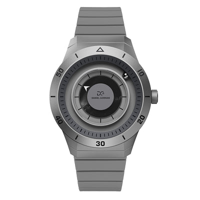 Daniel Gorman Sparkling Galaxy Series Quartz Gravity 2077 watch featuring a cosmic galaxy-inspired design with futuristic aesthetics.