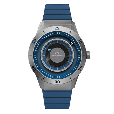Daniel Gorman Sparkling Galaxy Series Quartz Gravity 2077 watch featuring a cosmic galaxy-inspired design with futuristic aesthetics.