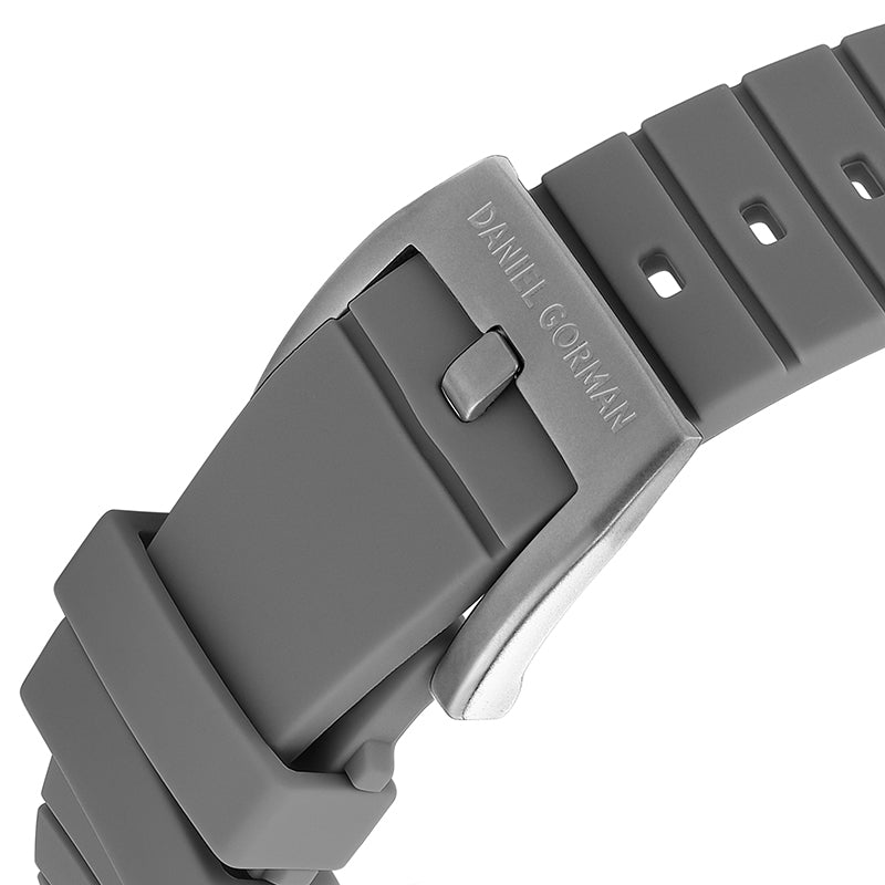 Daniel Gorman Galaxy Quartz Gravity watch strap detail highlighting premium materials and refined craftsmanship.