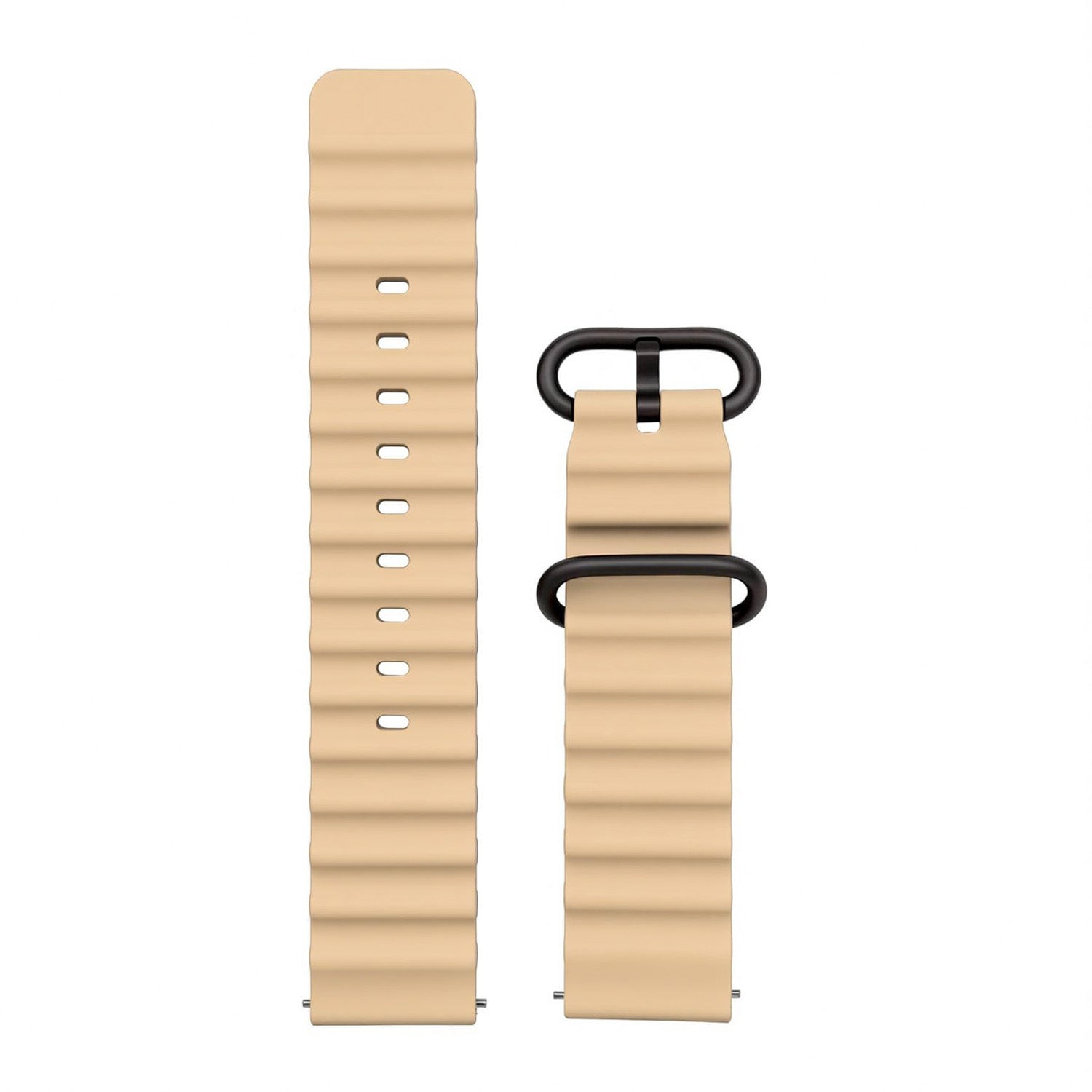 Khaki interchangeable watch strap for Daniel Gorman DG0525, showcasing a modular design for easy customization.