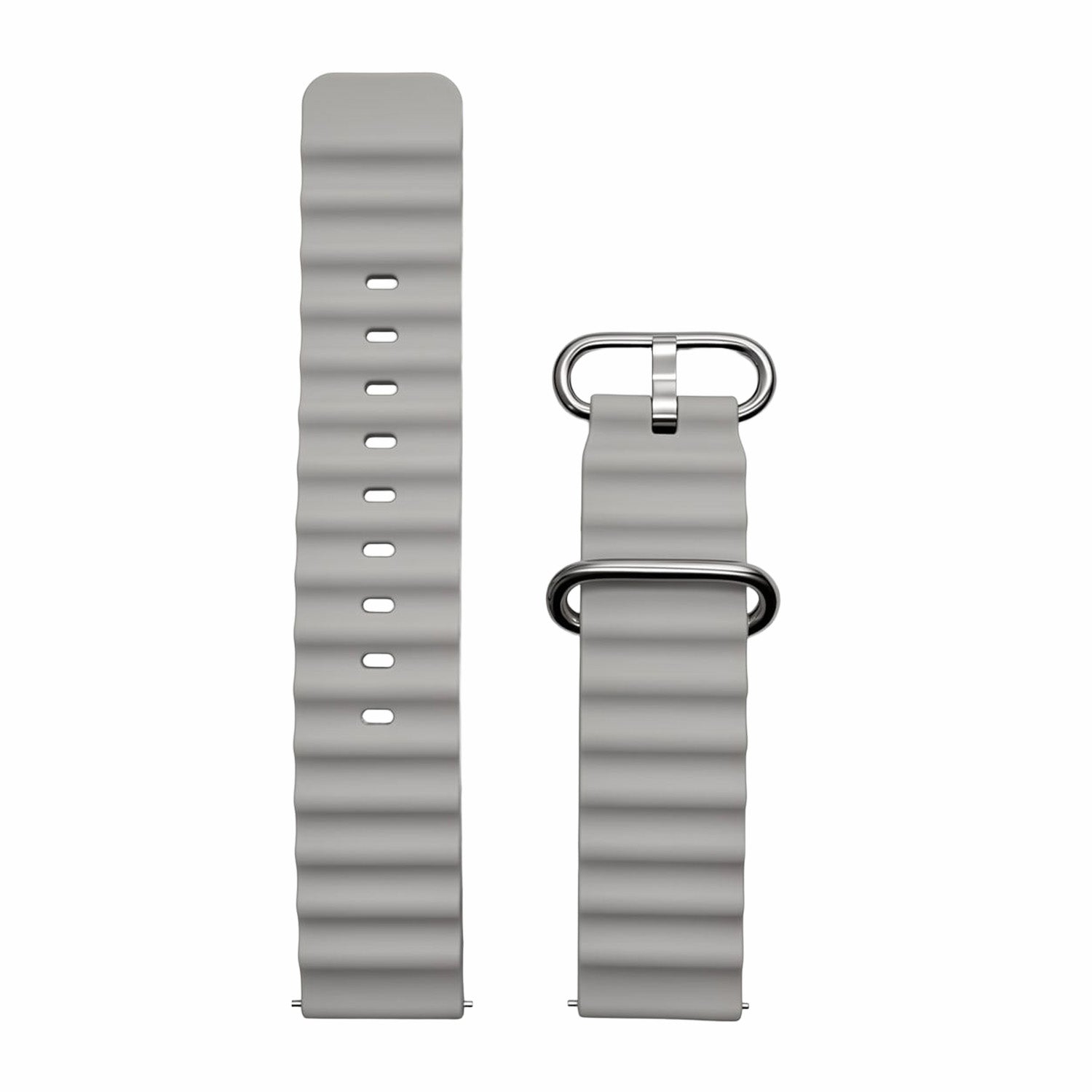 Gray interchangeable watch strap for Daniel Gorman DG0788, showcasing a modular design for easy customization.