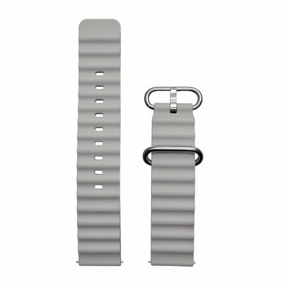 Gray interchangeable watch strap for Daniel Gorman DG0788, showcasing a modular design for easy customization.