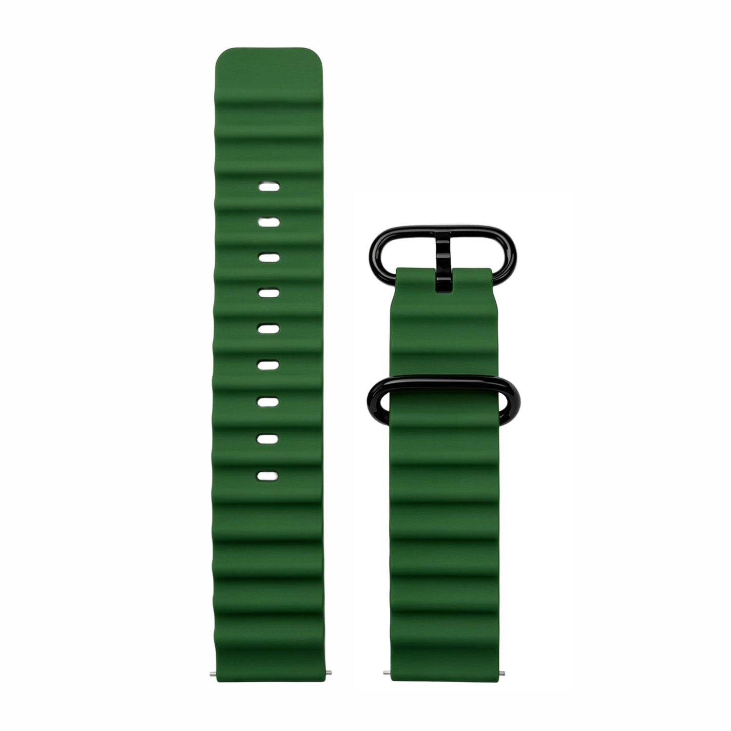 Green interchangeable watch strap for Daniel Gorman DG0788, showcasing a modular design for easy customization.