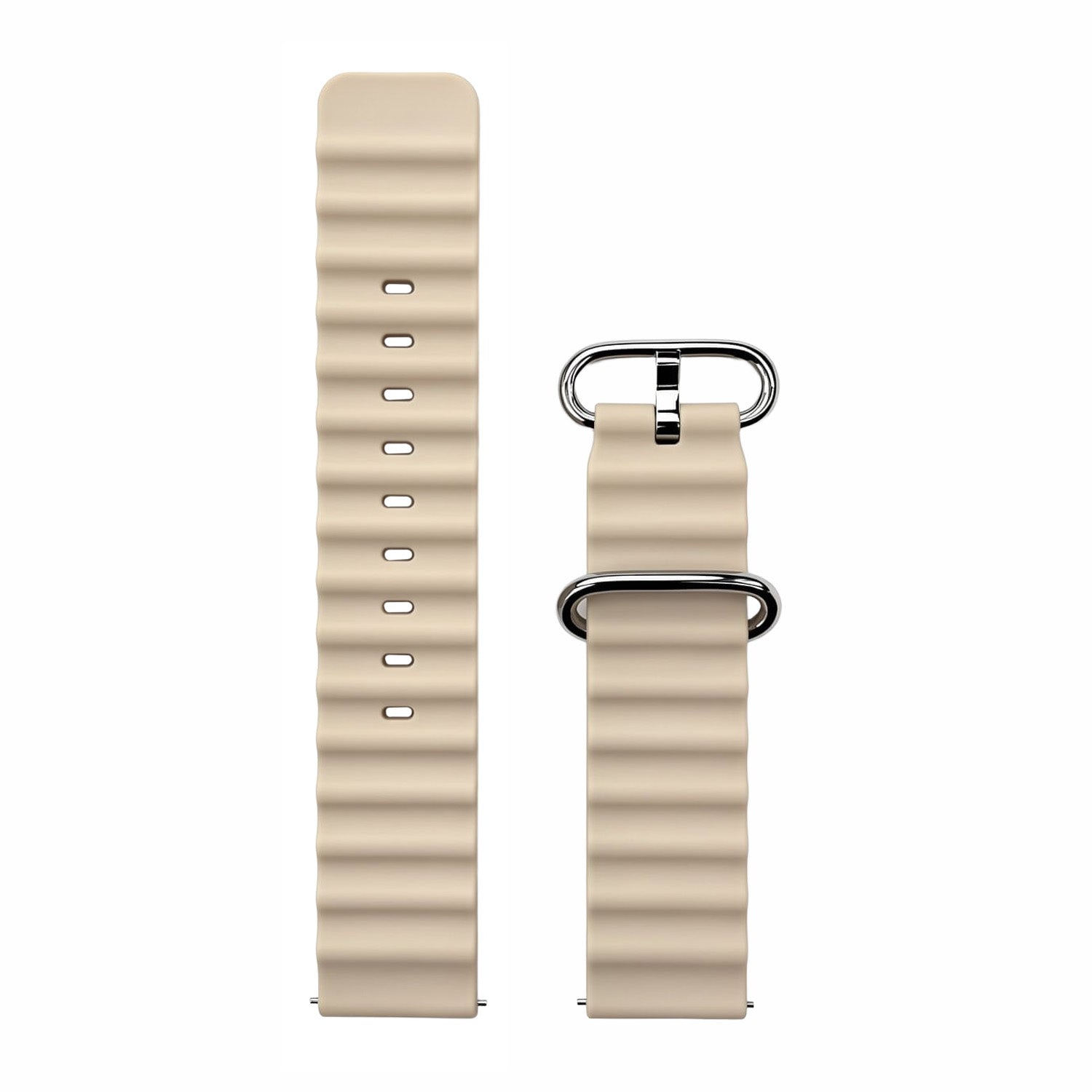 Khaki interchangeable watch strap for Daniel Gorman DG0788, showcasing a modular design for easy customization.