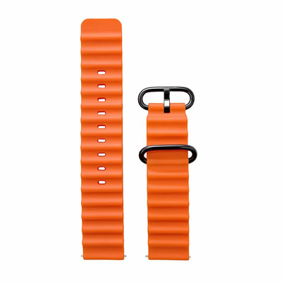 Orange interchangeable watch strap for Daniel Gorman DG0788, showcasing a modular design for easy customization.