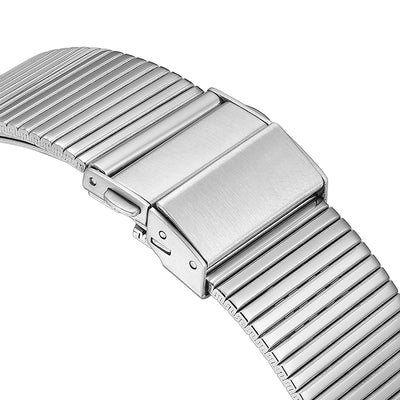 Daniel Gorman Grit Geometry Milan quartz watch featuring a minimalist geometric design with interchangeable dial system and refined modern aesthetics.