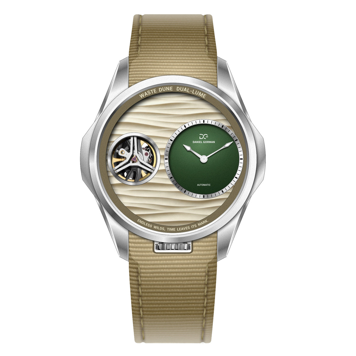 Daniel Gorman Desert Series Singing Sand.SG watch front view